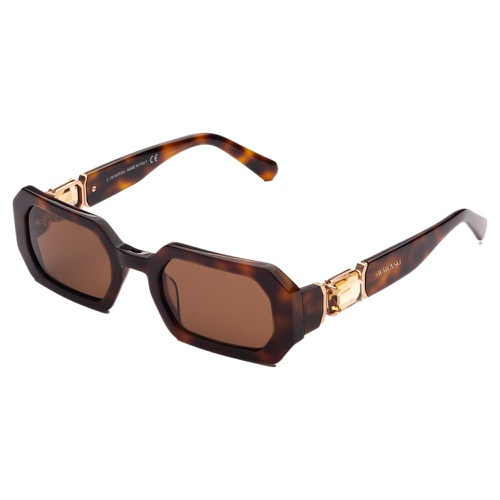 스와로브스키 Swarovski Sunglasses, Octagon shape, SK0349 52E, Brown