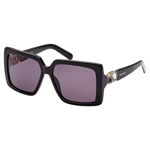 스와로브스키 Swarovski Sunglasses, Oversized, Square shape, SK0351 01A, Black