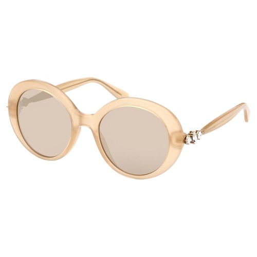 스와로브스키 Swarovski Sunglasses, Oval shape, SK0360 45G, Gold tone