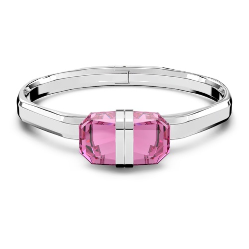 스와로브스키 Swarovski Lucent bangle, Magnetic closure, Pink, Stainless steel