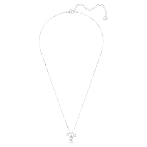 스와로브스키 Swarovski Attract pendant, Mixed cuts, Cluster, White, Rhodium plated