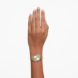 Swarovski Octea Nova watch, Swiss Made, Metal bracelet, Gold tone, Gold-tone finish