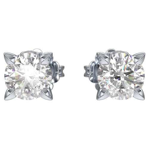 스와로브스키 Swarovski Eternity stud earrings, Diamond TCW 1.00 carat, 14K white gold
