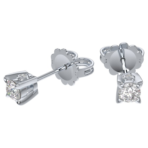 스와로브스키 Swarovski Eternity stud earrings, Diamond TCW 0.25 carat, 14K white gold