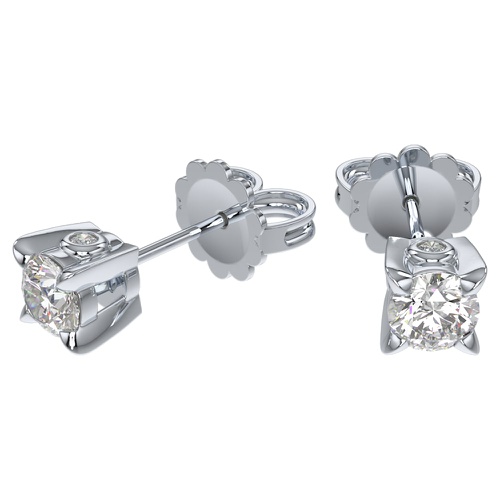 스와로브스키 Swarovski Eternity stud earrings, Diamond TCW 0.50 carat, 14K white gold