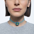 Swarovski Dulcis necklace, Cushion cut, Blue