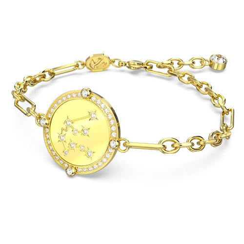 스와로브스키 Swarovski Zodiac bracelet, Aquarius, Gold tone, Gold-tone plated