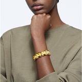 Swarovski Chroma bracelet, Cushion cut, Gold tone, Gold-tone plated
