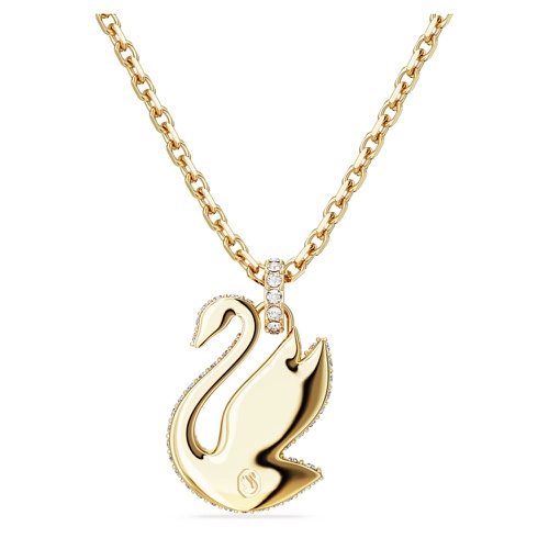 스와로브스키 Swarovski Iconic Swan pendant, Swan, Medium, Yellow, Gold-tone plated