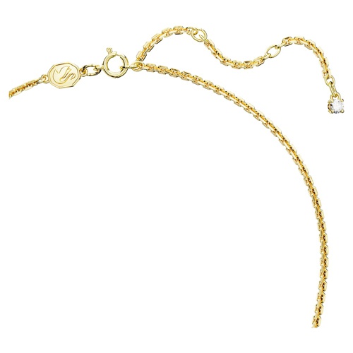 스와로브스키 Swarovski Mother’s Day necklace, Heart, White, Gold-tone plated