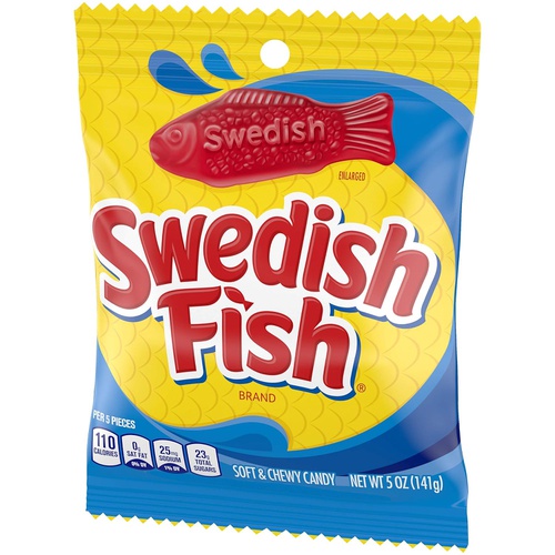  Swedish Fish Soft & Chewy Candy (Original, 5-Ounce Bag)