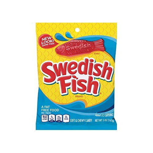  Swedish Fish Soft & Chewy Candy (Original, 5-Ounce Bag) 2 PACK