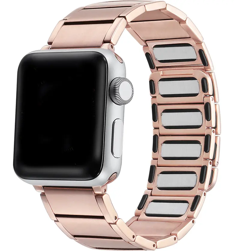 The Posh Tech Wide Link Magnetic Apple Watch Bracelet_ROSE GOLD