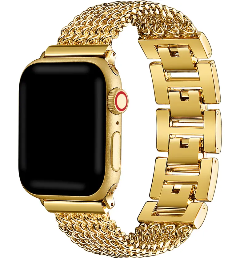 The Posh Tech Multi Chain Apple Watch Bracelet_YELLOW GOLD
