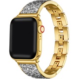 The Posh Tech Crystal Inlay Apple Watch Bangle_YELLOW GOLD