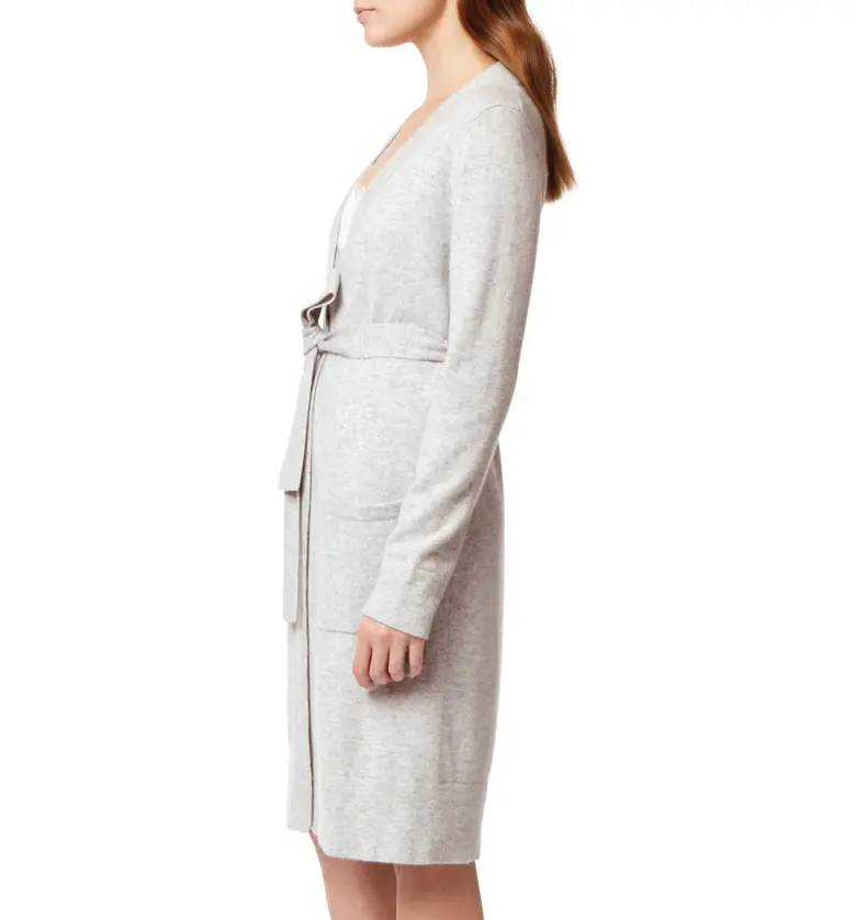  The White Company Short Cashmere Robe_PALE GREY MARL