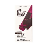 Theo Chocolate Pure Organic Dark Chocolate Bar, 85% Cacao, 12 Pack | Vegan Chocolate, Fair Trade