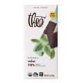 Theo Chocolate Mint Organic Dark Chocolate Bar, 70% Cacao, 6 Pack | Vegan Chocolate, Fair Trade