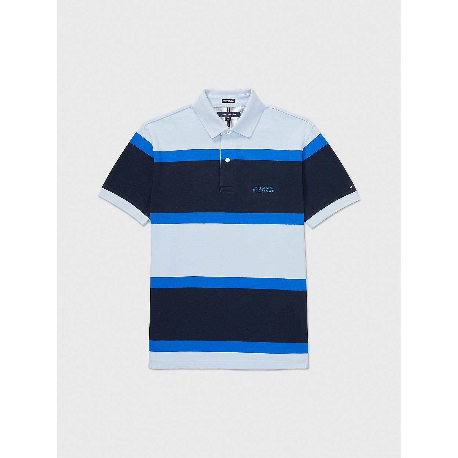 TOMMY ADAPTIVE Regular Fit Rugby Stripe Polo