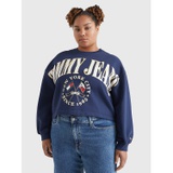TOMMY JEANS Curve Relaxed Cropped Logo Sweatshirt
