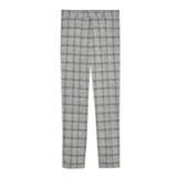 GREY SLIM FIT CHECK SUIT TROUSERS