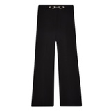 BLACK KICK FLARE TROUSERS WITH HARDWARE