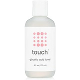TOUCH 7% Glycolic Acid Toner with Rose Water, Witch Hazel, and Aloe Vera Gel  Alcohol & Oil Free Exfoliating Anti Aging AHA Face Toner  Improves Wrinkles, Dullness, Pores, Acne, Skin T