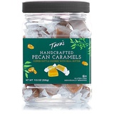 Taras All Natural Handcrafted Gourmet Pecan Flavored Caramel: Small Batch, Kettle Cooked, Creamy & Individually Wrapped - 11.5 Ounce, Package may vary