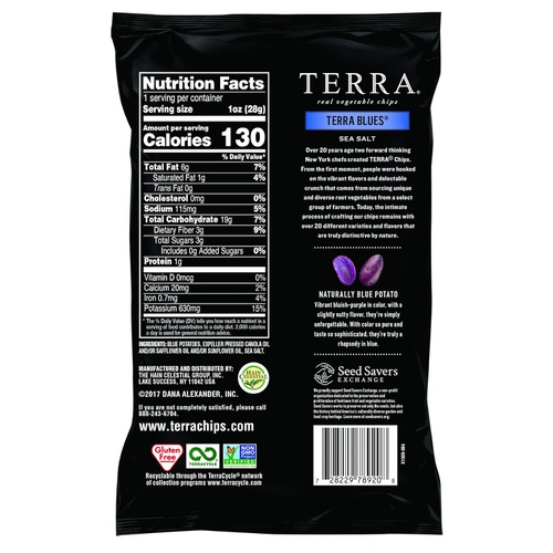  Terra Chips Snack Size Variety Pack, Original, Blues and Sweet Potato (Pack of 24)
