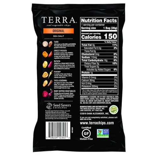  Terra Chips Snack Size Variety Pack, Original, Blues and Sweet Potato (Pack of 24)