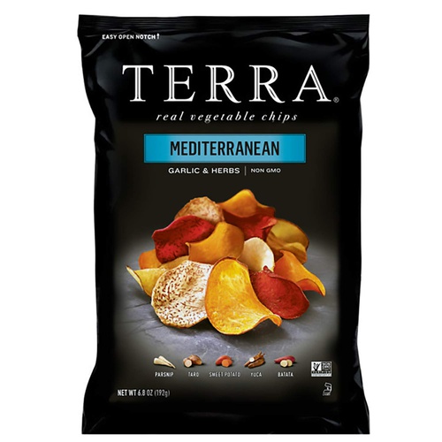  Terra Mediterranean Vegetable Chips, Garlic & Herbs, 6.8 Oz