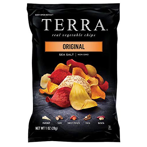 Terra Original Vegetable Chips with Sea Salt, 1 Oz (Pack of 24), black (12345)