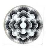 thanksky 7 Pairs 25mm Lashes, 8D Mink Eyelashes,Eye Makeup Tools, Handmade Cruelty-free Wispy Fluffy Hair Lashes(8D-018)