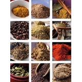 The Three Sisters Organic Indian Spices (13 Pc. Set) Natural, Authentic, and Traditional Flavors for Cookbook Recipes | Turmeric, Cumin, Cardamom, Garam Masala, Coriander