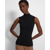 Theory Ribbed Tank Top in Crepe Knit