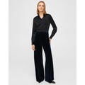 Theory Wide-Leg Pant in Stretch Velvet