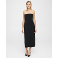 Theory Strapless Dress in Admiral Crepe