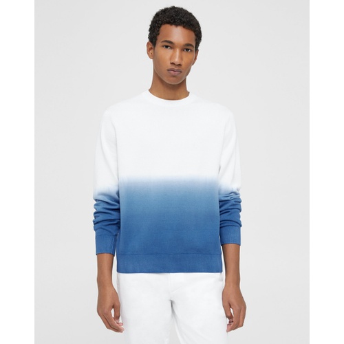 띠어리 Theory Mack Crewneck Sweater in Dip-Dyed Cotton