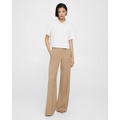 Theory Wide-Leg Pant in Textured Gabardine