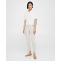 Theory Pintucked Slim Pant in Stretch Cotton