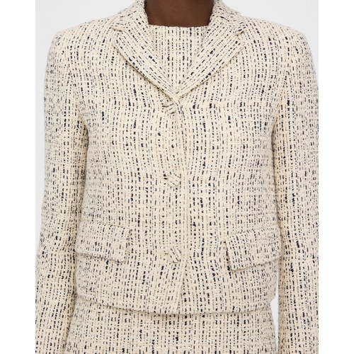 띠어리 Theory Cropped Jacket in Cotton-Blend Tweed