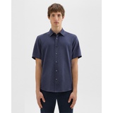 Irving Short-Sleeve Shirt in Fluid Twill