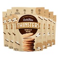 THINSTERS Cookie Thins Cookies, Vanilla Bean, 4oz (Pack Of 6), Non-GMO, Peanut Free, No Corn Syrup, Crunchy Cookies, No Artificial Flavors, Colors, or Preservatives