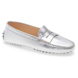 Tods Penny Driving Moccasin_SILVER METALLIC