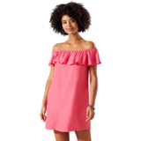 Tommy Bahama Linen Dye Off-the-Shoulder Dress Cover-Up