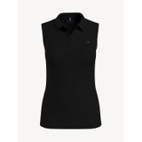 TOMMY HILFIGER Slim Fit Solid Sleeveless Polo