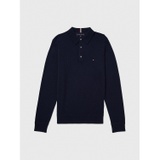 TOMMY HILFIGER Regular Fit Recycled Cashmere Long-Sleeve Polo