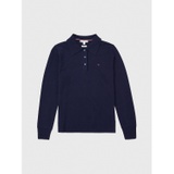 TOMMY HILFIGER TH Monogram Wool Cashmere Polo Sweater