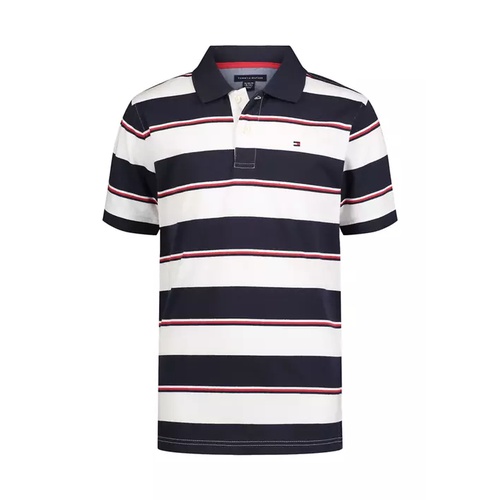 타미힐피거 Boys 8-20 Short Sleeve Stripe Polo Shirt