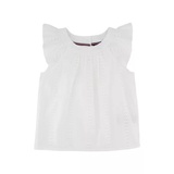 Girls 7-16 Eyelet Trimmed Tie Front Top